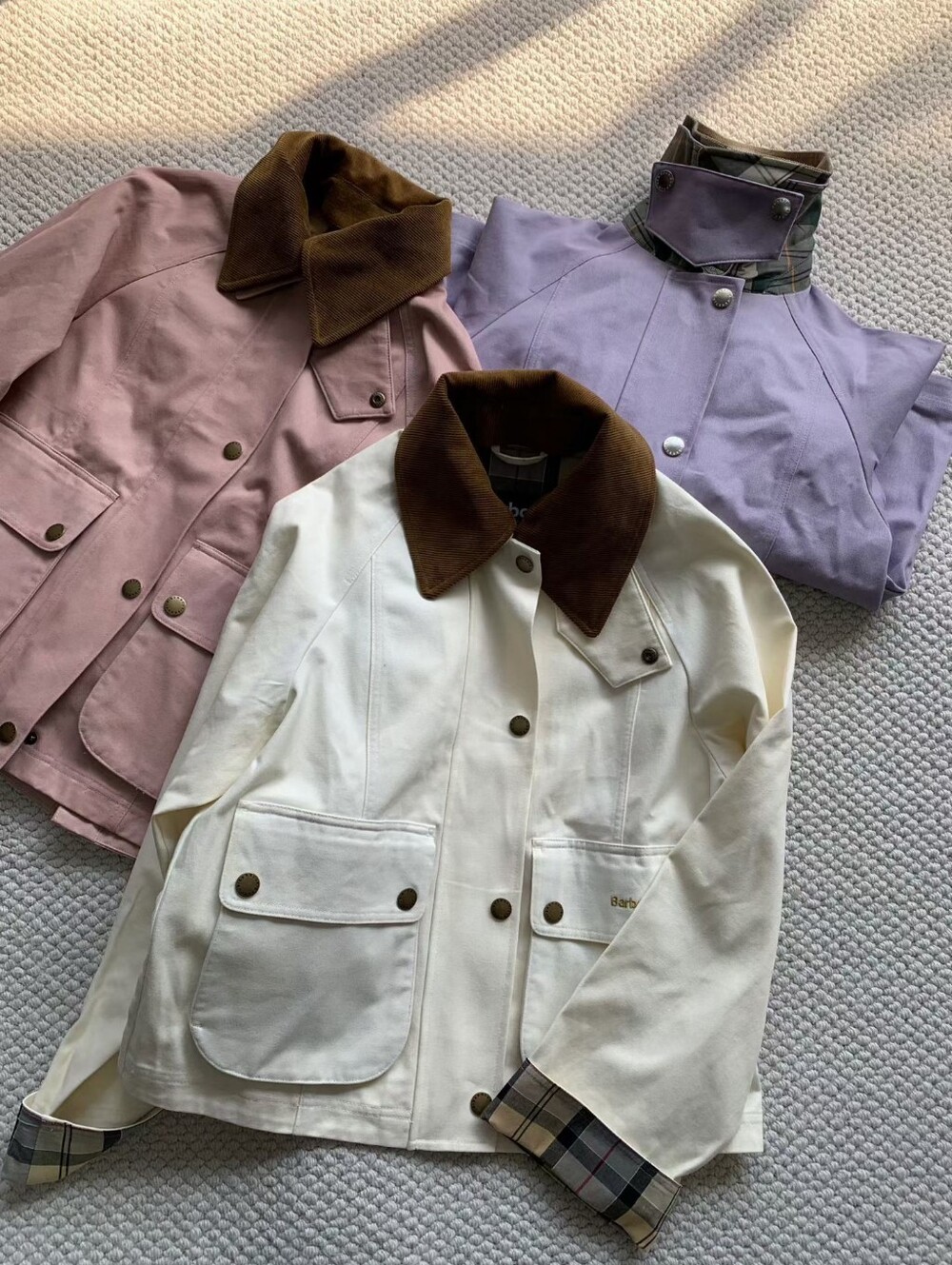 Barbour Cropped Beadnell Casual Jacket - Picture 12 of 12